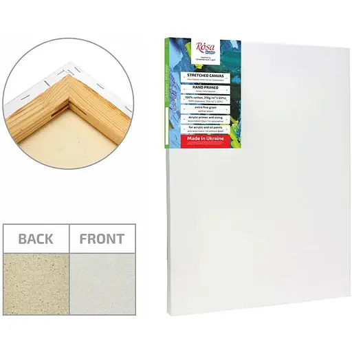 Подрамник Rosa Studio 25×70 см модуль №0 мелкое зерно акрил хлопок