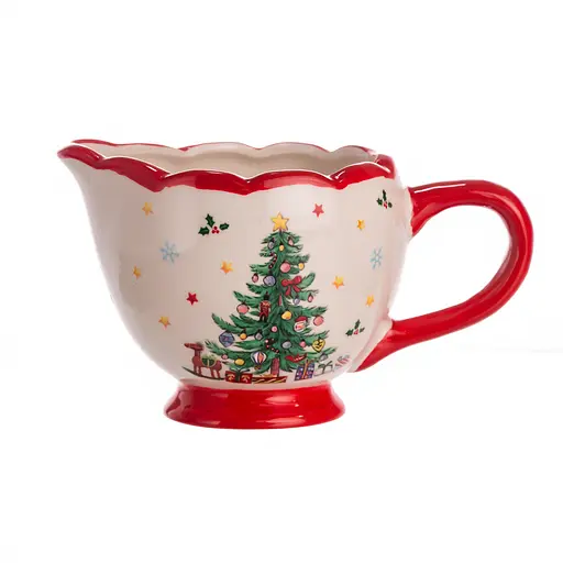 Молочник фарфоровый Yiwu New Year 300 мл для сливок и молока CR-1-4