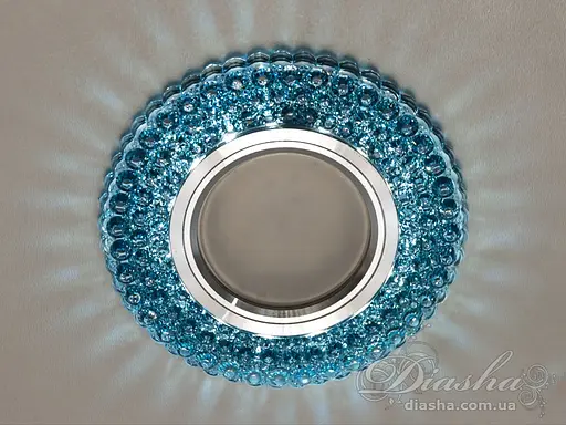 Магия света и красоты, хрустальный, точечный светильник со встроенным с. - фото 1