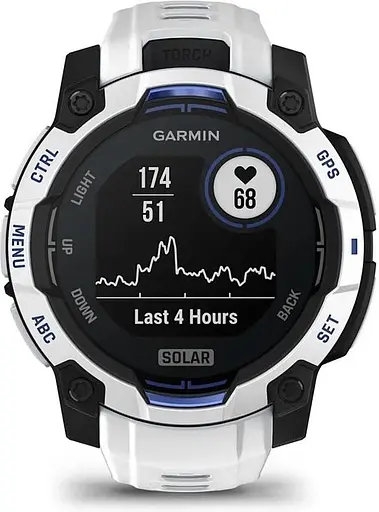 Смарт-годинник Garmin Instinct 3 45mm Solar Whitestone with Whitestone Band (010-02934-03) - фото 8