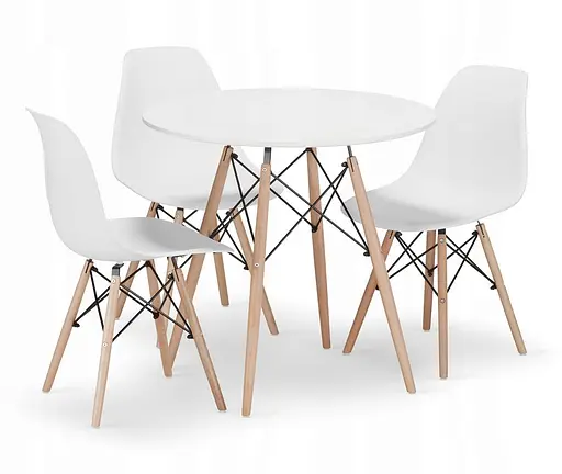 Обеденный комплект JUMI Scandinavian-3 WHITE - фото 1