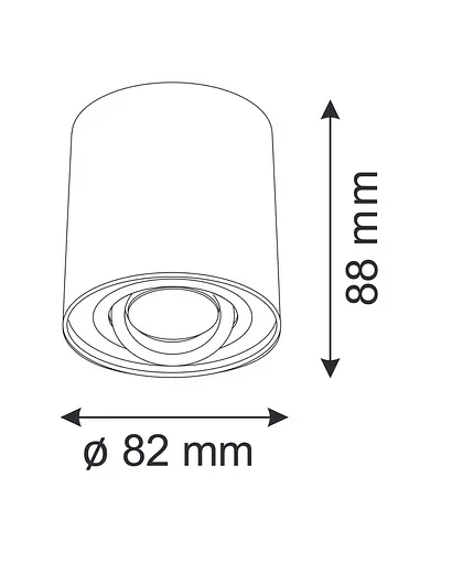 Точковий світильник Polux 318466 Orion GU10 1x4.9W IP20 BK - фото 2