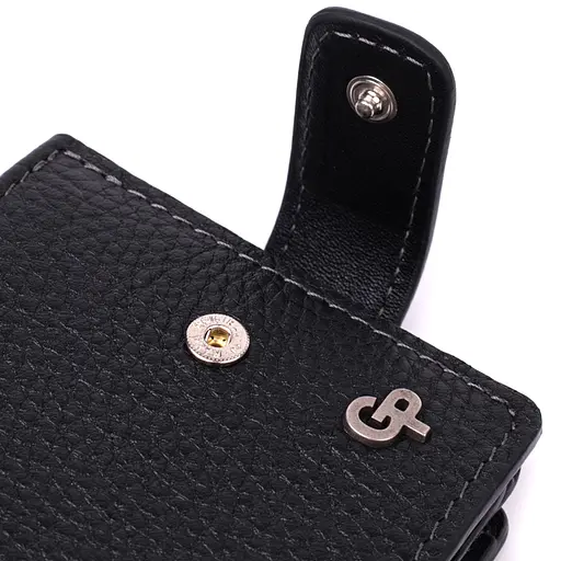 Стильное портмоне из люксовой зернистой кожи флотарий Grande Pelle 12х9х3 см acs0029594 - фото 5