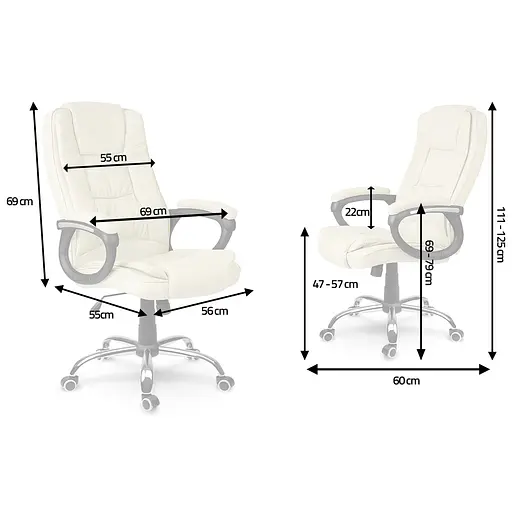 Офісне крісло Hanert Vibe Beige - фото 6