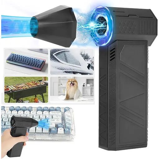 Вентилятор Jet Fan X6 турбо ручной мини аккумуляторный 8000 mAh 52 м/с - фото 2