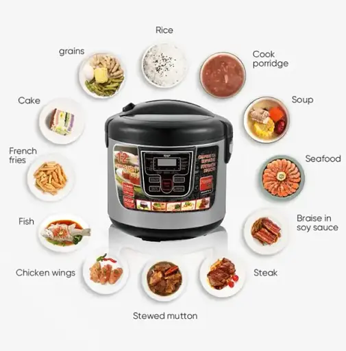 Багатофункціональна мультиварка RAF-166B з антипригарною чашею 12 програм 6 л - фото 6