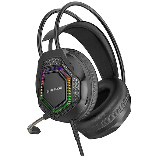 Наушники игровые Borofone BO105 Thunder gaming headphones черные - фото 2