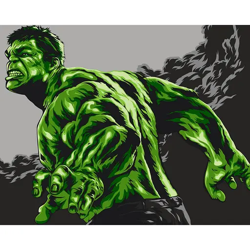 Картина за номерами без підрамника "Неймовірний Халк" Art Craft 16043-ACNF 40х50 см - фото 1