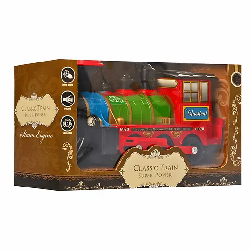 Детский паровоз Classic Train со звуком и светом (829-8) - фото 2