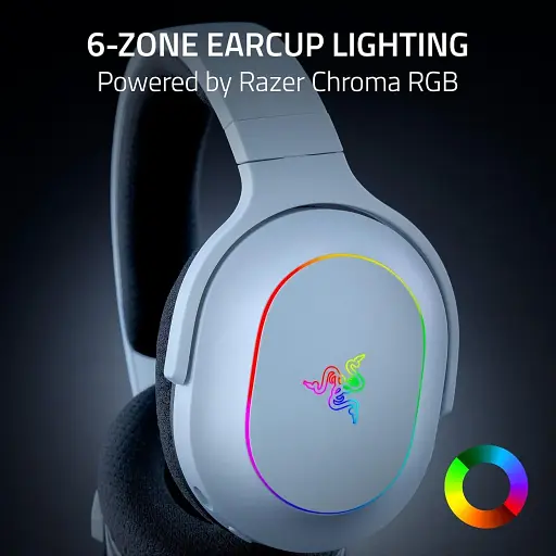Гарнитура игровая Razer Barracuda X Chroma BT/WL RGB белая - фото 4