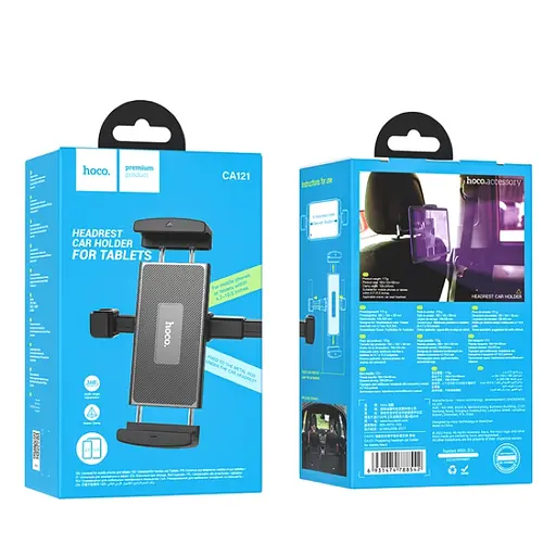 Автотримач для телефона HOCO CA121 Prospering headrest car holder for tablets Black - фото 2