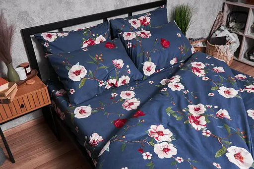 Комплект постільної білизни Moon&Star Полісатин Premium Bush Peony King Size 220x240 см наволочки 2х50х70 см - фото 6