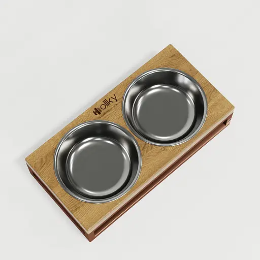 Hollky Base XS — миски на підставці для маленьких собак та котів (2 × 0,25 л) - фото 7