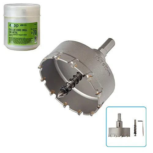 Сверло корончатое Alloid Building Tools твердосплавное по металлу 70 мм (TS-10070) - фото 2