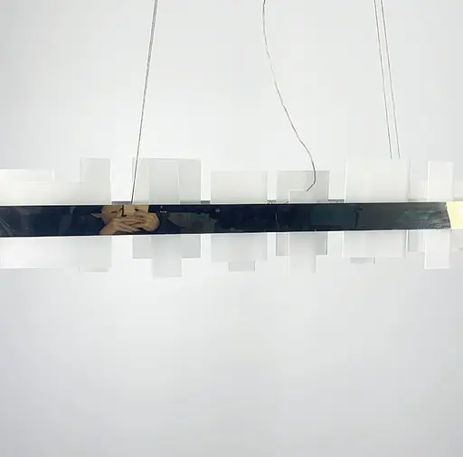 Стильная люстра в удлиненном латунном корпусе Line.F SGA 15-1000 L - фото 8