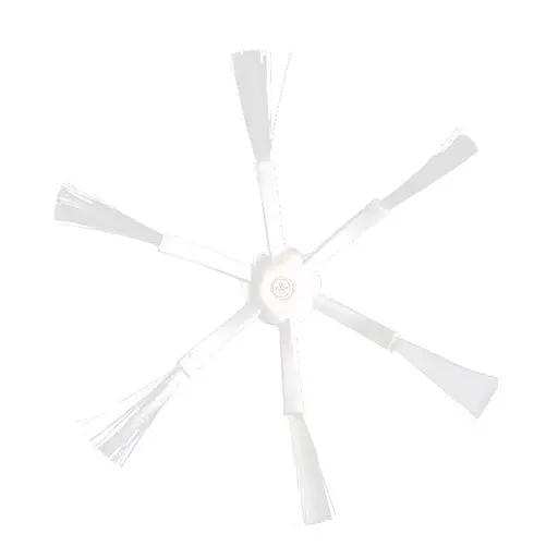 Бічні щітки для пилососа Xiaomi Mi Robot Vacuum Cleaner Mi RoboRock Xiaowa 2 шт, 6 лопатей, White - фото 2