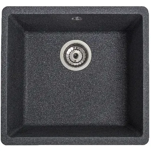 Гранітна кухонна мийка Romzha Mira U-400 Grafit (201) під стільницю - фото 1