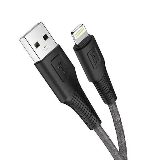 Кабель Hoco Lightning Airy silicone charging data cable X58, 1 м black - фото 1
