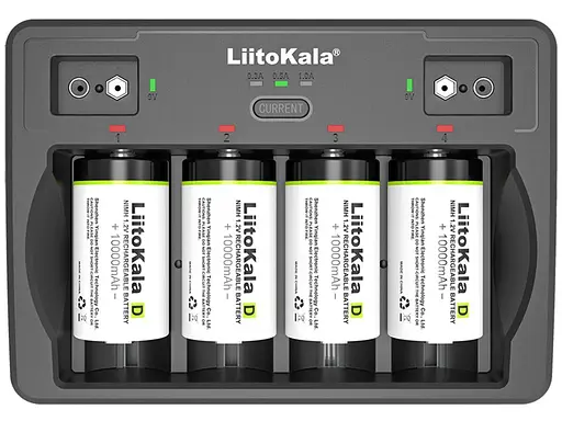 Универсальное зарядное устройство Liitokala Lii-D4 на 4 канала (Li-ion, NiMH+NiCD + крона) Type-C - фото 2