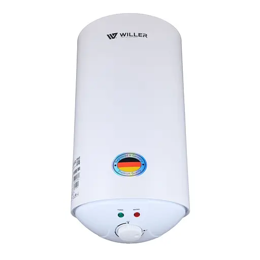 Водонагрівач Willer Palermo, 2 кВт, мокрий ТЕН, 15 л, Slim, універсальний, білий (AEVH-15R) - фото 2