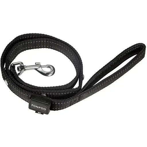 Повідець для собаки Fonpoo FP8002 безпечний з LED-підсвічуванням чорний - фото 1