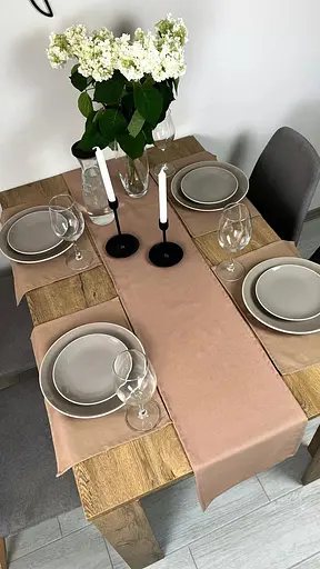 Комплект Доріжка водовідштовхувальна Горіховий однотон 240х40 см 4 шт. - фото 5