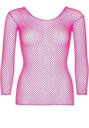 Топ Leg Avenue Long Sleeves T-Shirts Neon Pink One Size - фото 3