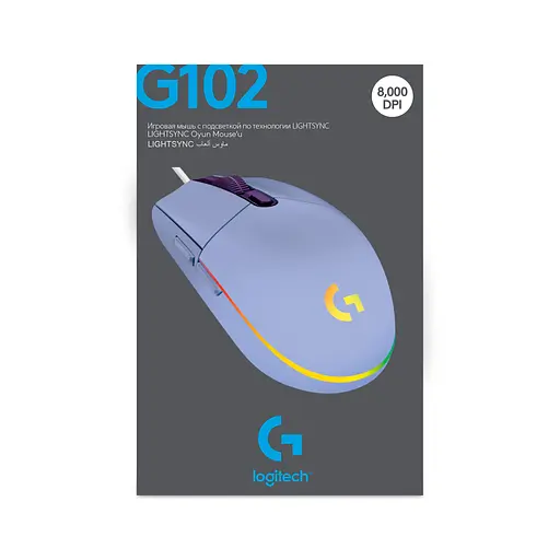Мышь Logitech G102 Lightsync - Lilac - EER - фото 10