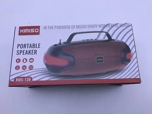 Портативна Bluetooth колонка Kimiso KMS-138 бездротова колонка з радіоприємником фм бумбокс - фото 2