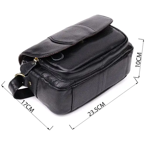 Сумка Vintage из натуральной кожи 23.5х17х10 см sum0029020 - фото 3