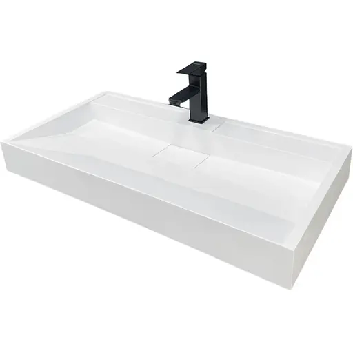 Раковина Adamant умивальник VISION штучний камінь прямокутна - фото 1