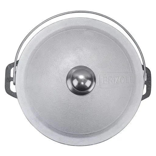 Казан чавунний туристичний 8 л з алюмінієвою кришкою та триногою - фото 5