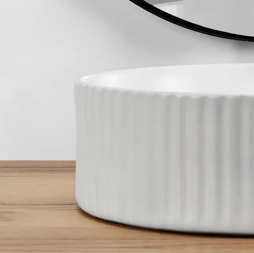 Умивальник Rea Delia white накладний REA-U0601, Білий - фото 5