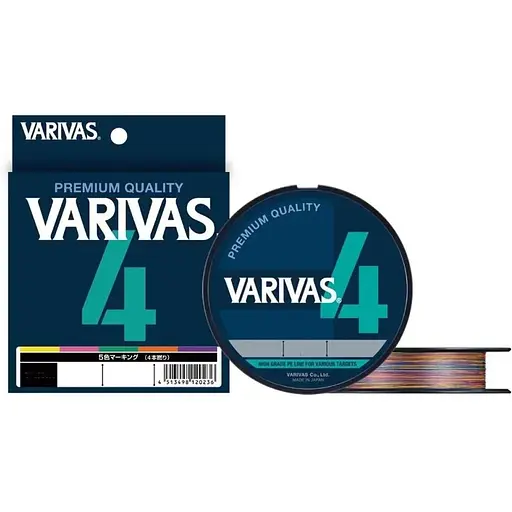Шнур Varivas PE Line X4 Multicolor 300 m 19.47 kg 0.285 mm 3.0 (1102-VA 13557)