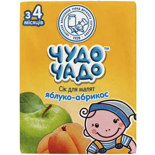 Упаковка сока Чудо-Чадо Яблочно-абрикосовый с мякотью 3.6 л (200 мл х 18 шт.) - фото 2