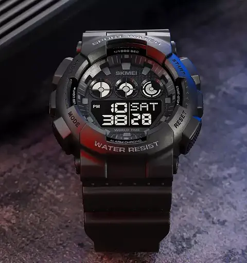 Чоловічий спортивний годинник Skmei 1857 (Чорний) - фото 5