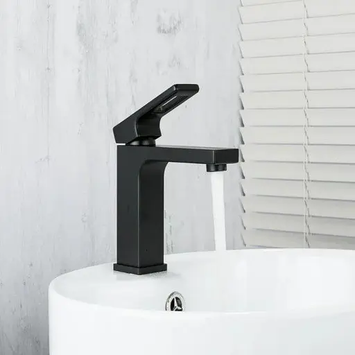 G1017-6 Змішувач для умивальника чорний Gappo 1/8 Чорний матовий - фото 3