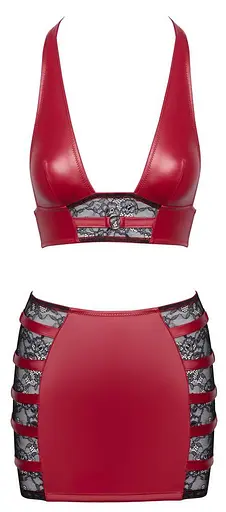 Комплект Cottelli Party Top amp; Skirt M (красный) - фото 12