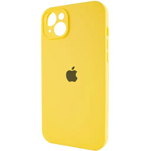 Чехол Epik Silicone Case Full Camera Protective AA для Apple iPhone 15, 6.1 Желтый/Yellow - фото 3