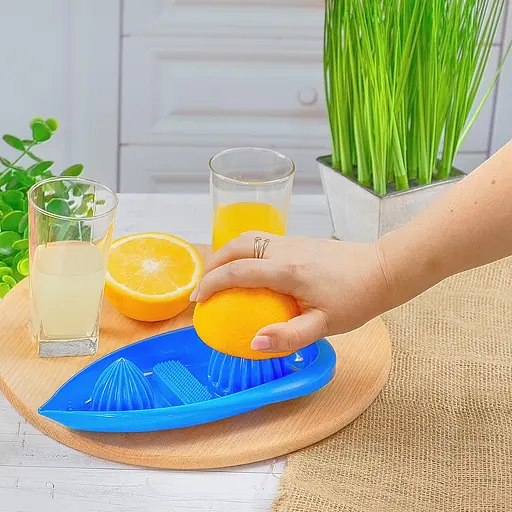 Соковыжималка ручная для цитрусовых и терка для овощей, Kitchette Синий 85166 - фото 3