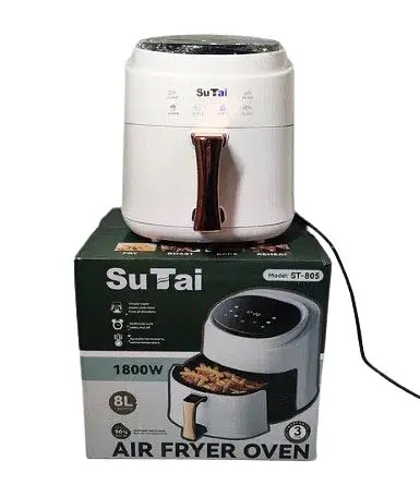 Аэрофритюрница безмасляная SuTai ST-805 8л 1800 Вт Белая - фото 7