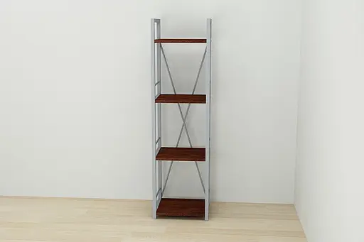 Этажерка 4/34 Ferrum-decor Серии Коннект 120x34x28 серый ДСП Венге 16мм (FRD-105543) - фото 7