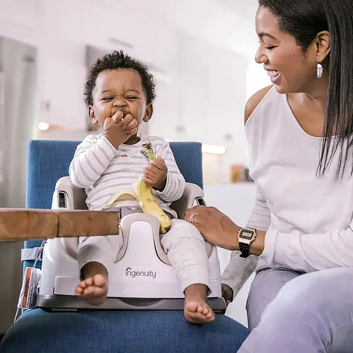 Уценка. Стульчик-бустер для кормления 2 в 1 Ingenuity Baby Base, бежевый (10678) - фото 10