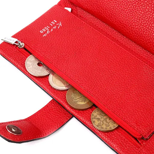 Женское кожаное портмоне KARYA 9.5х18.5х2 см acs0024046 - фото 5