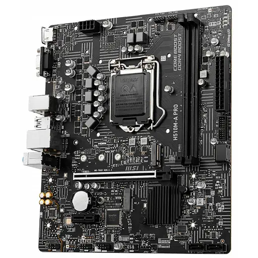 Материнська плата MSI H510M-A PRO (H510M-A PRO) (Socket 1200, Intel H510, Micro-ATX) Б/в - фото 3