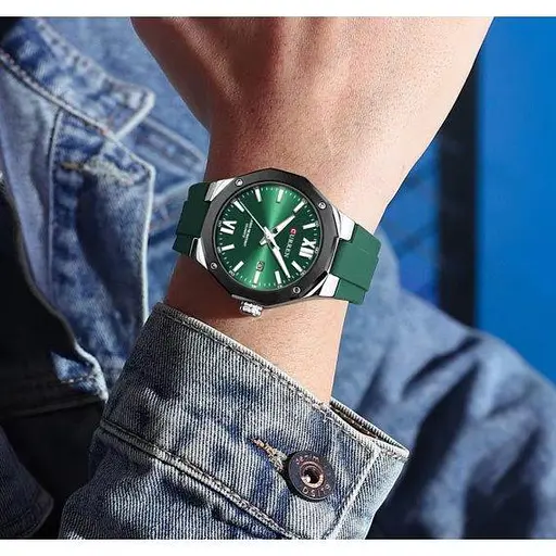 Мужские наручные часы Curren Original (Green) - фото 4
