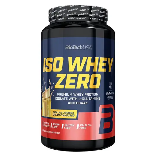 Протеин BiotechUSA IsoWhey Zero Lactose Free Сatalan caramel cream 908 г