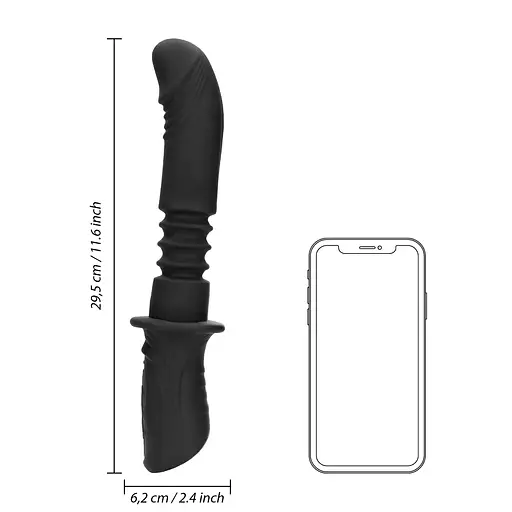 Секс-машина Ouch! Hand Held Vibrating and Thrusting Sex Machine - фото 16