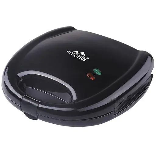 Monte Бутербродница/750ватт/пластины с мраморно-керамическим покрытием/индикатор работы/тип пластин: сэндвич/нерж.