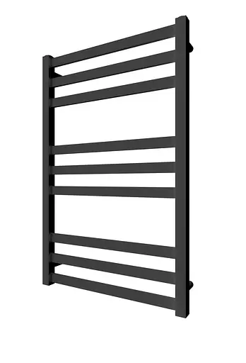 Водяна рушникосушка Mario Inox Чикаго 770x530/500 чорний мат 1.072.048859.BM, Чорний матовий, нижнее - фото 1